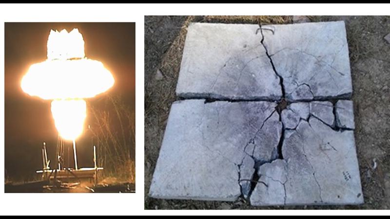 Reference values for damage predictions of reinforced concrete slabs subjected to blast from field tests