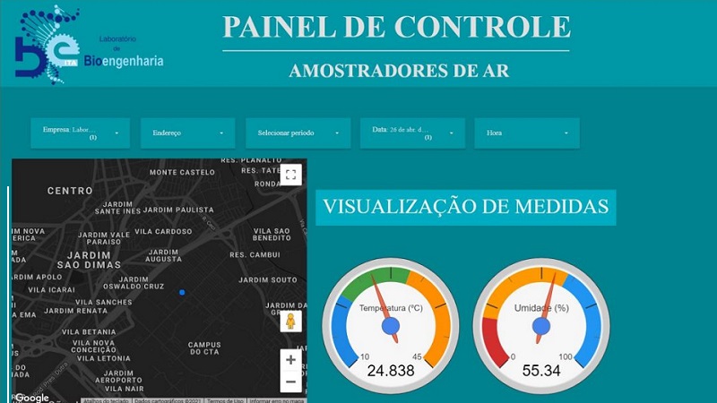 Desenvolvimento de Sistema de Controle e Monitoramento Eletrônicos em Amostrador de Ar