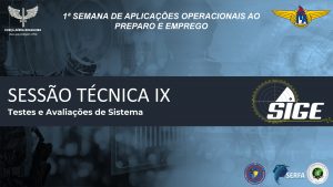 Gravação Sessão Técnica IX